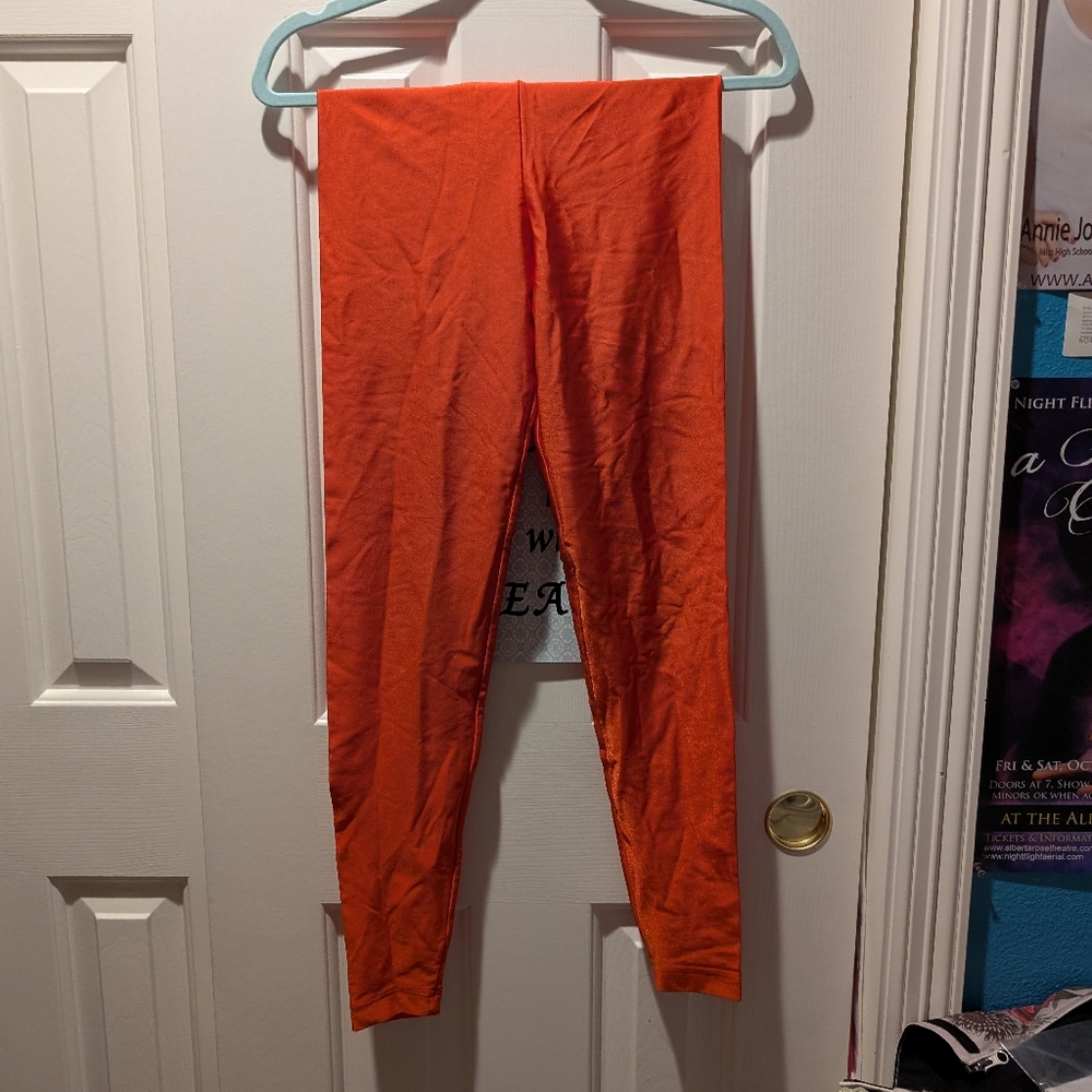 American Apparel Leggings in Metallic Red